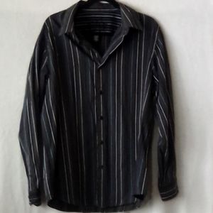 XL Attention pin striped dress shirt